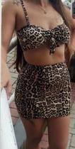 Conjunto de oncinha cropedd com bojo Conjunto de oncinha cropedd com bojo
