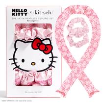 Conjunto de Ondulação Sem Calor Kitsch Hello Kitty XL - Com Barra de Ondulação