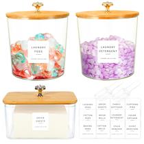 Conjunto de organização de lavanderia POLRAI, pacote com 3 recipientes Conjunto de organização de lavanderia POLRAI, pacote com 3 recipientes