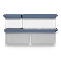 Conjunto de Organizadores de Geladeira Experience Empilhável 3 Unidades Electrolux Conjunto de Organizadores de Geladeira Experience Empilhável 3 Unidades Electrolux