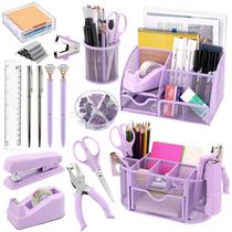 Conjunto de organizadores de mesa e acessórios Froidesente Purple