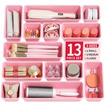 Conjunto de Organizadores para Gavetas Canfanni 13 Peças Plástico Rosa Conjunto de Organizadores para Gavetas Canfanni 13 Peças Plástico Rosa