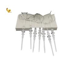 Conjunto De Ornamentos De Acrílico Translúcido Para Árvore De Natal Inverno Ano Novo 10pc/20pc