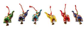 Conjunto de ornamentos decorativos Rastogi Handicrafts Elephant Bell Conjunto de ornamentos decorativos Rastogi Handicrafts Elephant Bell