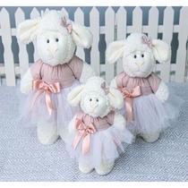 Conjunto de ovelhas amore bailarinha - 3 pçs