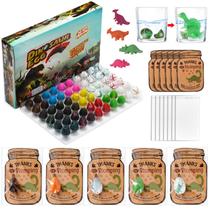 Conjunto de ovos de dinossauro para incubação, Sratte, 60 unidades com cartões de dinossauro Conjunto de ovos de dinossauro para incubação, Sratte, 60 unidades com cartões de dinossauro