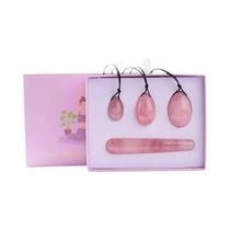 Conjunto De Ovos Yoni De Jade Natural 4 Peças, Ferramentas De Massagem Para Exercícios De Kegel Para