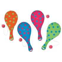 Conjunto de paddleball Fun Express 9 Spring com cores brilhantes, 12 unidades