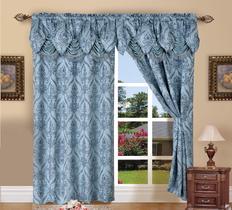 Conjunto de painéis de cortina Elegant Comfort Penelopie Blue 137x213cm Conjunto de painéis de cortina Elegant Comfort Penelopie Blue 137x213cm