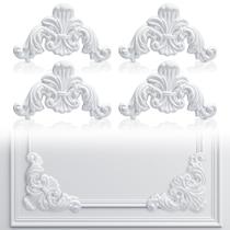 Conjunto de painéis de lambris de estilo francês para moldagem de parede de canto