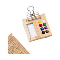 Conjunto De Paleta De Tinta Aquarela Mini Portátil Em Tamanho De Viagem Para Artistas E Estudantes