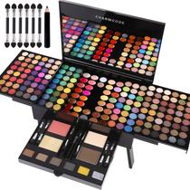 Conjunto de paletas de maquiagem CHARMCODE 190 cores com espelho para mulheres