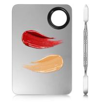 Conjunto de paletas de mistura de maquiagem BESARME Stainless Steel 2 em 1
