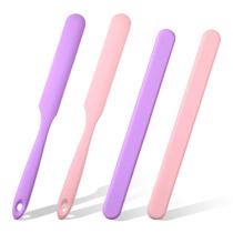 Conjunto de Palitos de Cera de Silicone Reutiláveis Tweruna 4 Peças - Rosa/Roxo