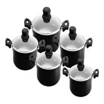 Conjunto De Panela Caçarola 5 Peças Antiaderente Teflon Conjunto De Panela Caçarola 5 Peças Antiaderente Teflon
