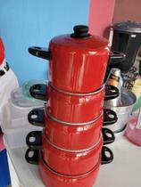 Conjunto de panela em vários tons