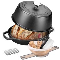 Conjunto de Panela Holandesa VORRINGARD de Ferro Fundido 6 Quartos