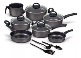 Conjunto de panelas 10 peças preto