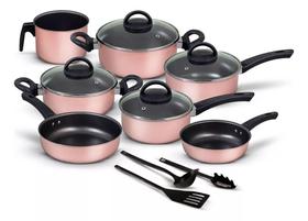 Conjunto de panelas 10 peças rose