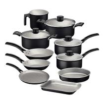 Conjunto de Panelas 10 Peças Tramontina Turim Preto