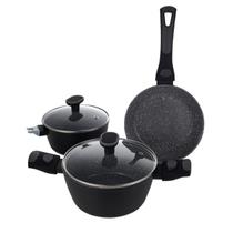 Conjunto De Panelas 3 Peças Antiaderente Indução Versat Cook Mimo Style