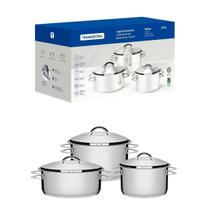 Conjunto de Panelas 3 Peças Solar Tramontina Conjunto de Panelas 3 Peças Solar Tramontina