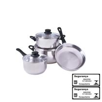 Conjunto de Panelas 4 Peças Inox 30050055 MOR