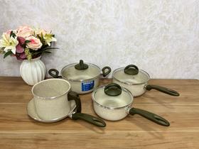 Conjunto De Panelas 5 PCS Ceramic Life Suprema Vanilla - Brinox
