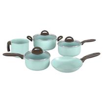 Conjunto De Panelas 5 PCS Ceramic Life Suprema Verde