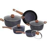 Conjunto de panelas 5 pçs com fundo de indução black - CASA AMBIENTE