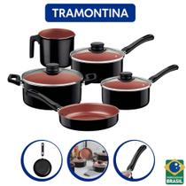 Conjunto de panelas 5 peças caribe preto tramontina