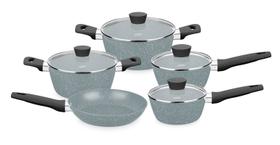 Conjunto de Panelas 5 Peças Carmela Ceramic-Flon Silver -MTA