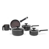 Conjunto de Panelas 5 Peças Ceramic Life Preserve Cinza Brinox 7238/100 Conjunto de Panelas 5 Peças Ceramic Life Preserve Cinza Brinox 7238/100