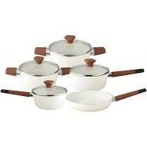 Conjunto De Panelas 5 Peças Creme - Revestimento Cerâmico - Baccani Conjunto De Panelas 5 Peças Creme - Revestimento Cerâmico - Baccani