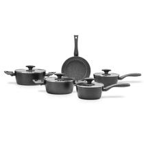 Conjunto de Panelas 5 Peças Preto Ceramic Life Orion com Fundo de Indução 4813/100 Brinox
