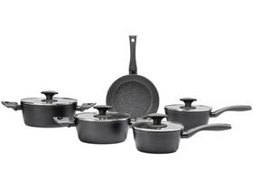 Conjunto de Panelas 5 Peças Preto Ceramic Life Orion com Fundo de Indução 4813/100 Brinox