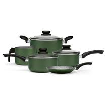 Conjunto de Panelas 5pc Antiaderente Panelux Maximum Verde