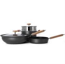 Conjunto de Panelas 6 Peças - Cinza escuro