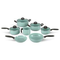 Conjunto De Panelas 7 PCS Ceramic Life Suprema Verde - Brinox