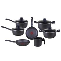 Conjunto de Panelas 7 Peças Antiaderente Pratic Rochedo Cinza Conjunto de Panelas 7 Peças Antiaderente Pratic Rochedo Cinza