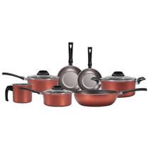 Conjunto de Panelas 7 Peças Clove Antiaderente Revestimento Interno Fácil Limpeza Brinox