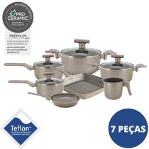 Conjunto De Panelas 7 Peças Sartin Ceramic Life Smart Plus