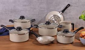 Conjunto de panelas 7 peças Tramontina, revestimento Starflon de 3 camadas