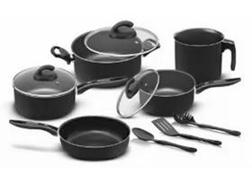 Conjunto De Panelas 8 Pçs Teflon Tampas D Vidro Antiaderente