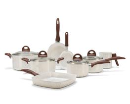 Conjunto de Panelas 8 Peças Antiaderente Ceramic Life Smart Plus Vanilla 4791105 Brinox Conjunto de Panelas 8 Peças Antiaderente Ceramic Life Smart Plus Vanilla 4791105 Brinox