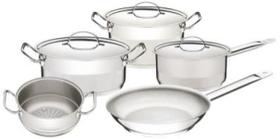 Conjunto de Panelas Aço Inox 5 Peças PROFESSIONAL Tramontina Conjunto de Panelas Aço Inox 5 Peças PROFESSIONAL Tramontina