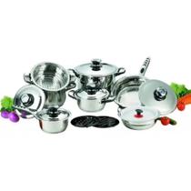 Conjunto De Panelas Aço Inox Cirúrgico