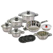 Conjunto de Panelas Aço Inox Cirúrgico