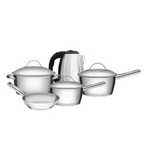 Conjunto De Panelas Allegra Inox 4 Peças E Chaleira Elétrica Ech01 1,8l 220v - Eos 220v Conjunto De Panelas Allegra Inox 4 Peças E Chaleira Elétrica Ech01 1,8l 220v - Eos 220v