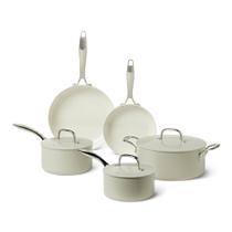 Conjunto de Panelas Amazon Basics 8 Peças com Revestimento Cerâmico Antiaderente